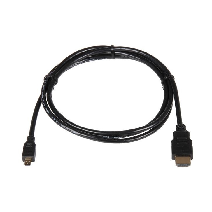 Micro HDMI zu HDMI Kabel schwarz 1,8 m