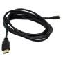 Micro HDMI zu HDMI Kabel schwarz 3,0 m