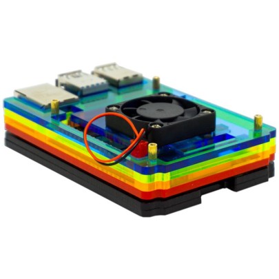 Pi4 Gehäuse farbig mit Lüfter