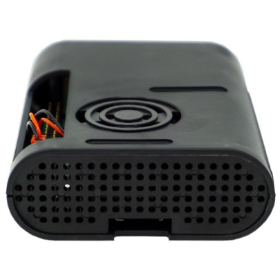 Pi4 ABS Gehäuse Schwarz mit Lüfter 17014