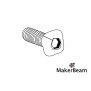 MakerBeam Sechskantschrauben 12mm M3 Gewinde 100 Stk.