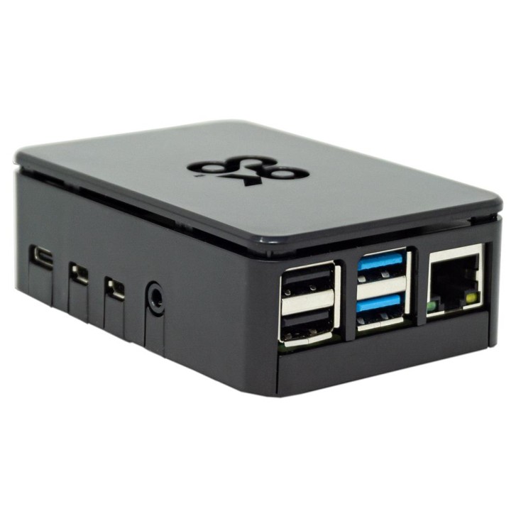 Raspberry Pi 4 Gehäuse, ABS Schwarz