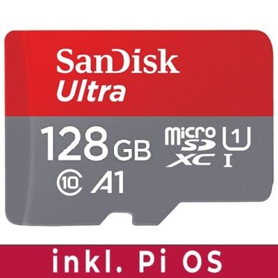 Sandisk microSDHC UHS-I 128GB Class10 mit Raspberry Pi OS