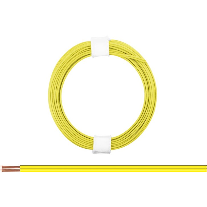 Zwillingslitze 0,08 mm² / 5 m gelb-gelb