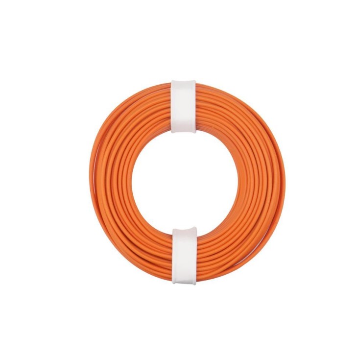 Kupferschalt Litze  0,25 mm² / 10 m / orange