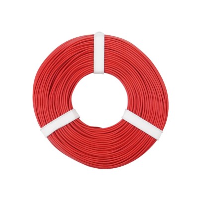 Kupferschalt Litze  0,25 mm² / 50 m / rot
