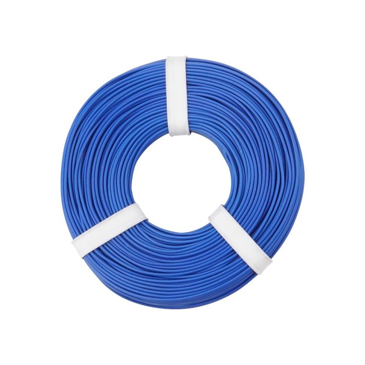 Kupferschalt Litze  0,25 mm² / 50 m / blau