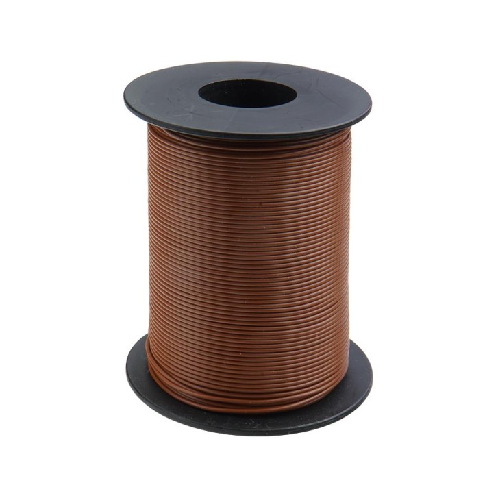 Kupferschaltlitze 0,25 mm² / 25m auf Spule braun