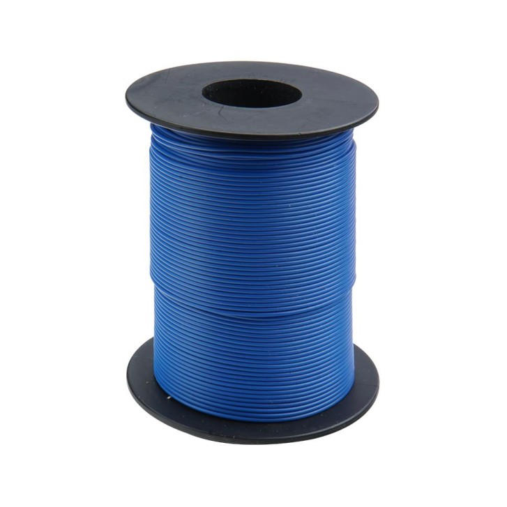 Kupferschaltlitze 0,25 mm² / 50m auf Spule blau
