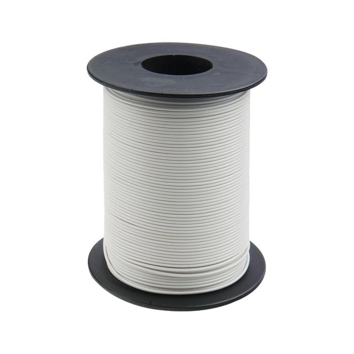 Kupferschaltlitze 0,25 mm² / 50m auf Spule weiss