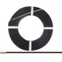 Zwillingslitze 0,50mm² / 25m schwarz-weiß