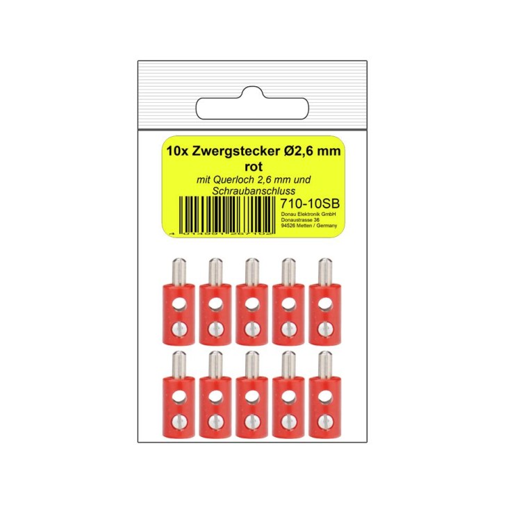 B 10 Zwergstecker rot in SB