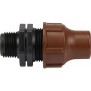 Rain Bird Kupplung PP 16 mm x 1/2" lock x Außengewinde Braun Typ BF-82-50 lock
