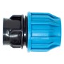 Jason Kupplung PP 32 mm x 1" Klemm x Innengewinde 16bar Schwarz/Blau DVGW/KIWA/WRAS/SVGW