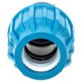 Jason Kupplung PP 32 mm x 1" Klemm x Innengewinde 16bar Schwarz/Blau DVGW/KIWA/WRAS/SVGW