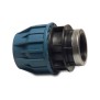 Jason Kupplung PP 50 mm x 1 1/4" Klemm x Innengewinde 16bar Schwarz/Blau DVGW/KIWA/WRAS/SVGW