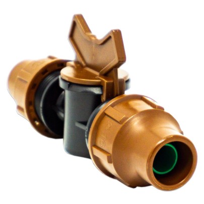 Rain Bird Stopfenventil PE 16 mm lock Braun Typ BF-92 lock