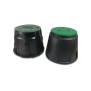 Rain Bird Ventilbox Rund PP Schwarz/Grün type VBA-17186 mit Hahn