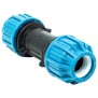 Jason Reparaturkupplung PP 25 mm Klemm 16bar Schwarz/Blau DVGW/KIWA/WRAS/SVGW