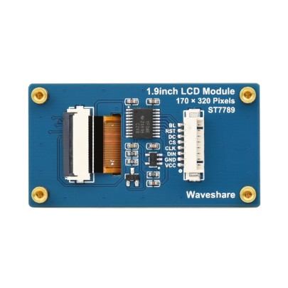 1,9-Zoll-LCD-Display-Modul, 170×320, SPI, IPS, 262K...