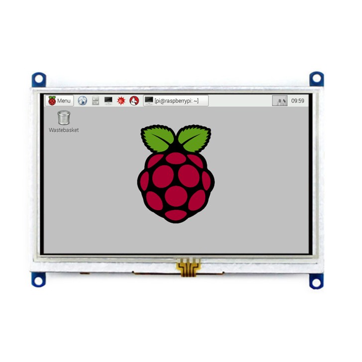 5-Zoll-Resistiv-Touchscreen-LCD (B), 800×480, HDMI, niedriger Stromverbrauch 10737